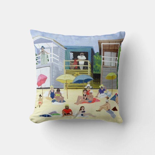 Coussin Huttes 1991 de plage (Recto)