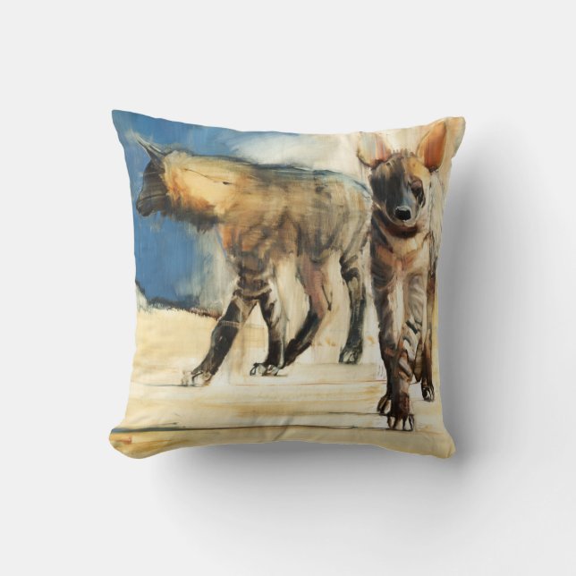Coussin Hyaenas rayé 2010 (Recto)