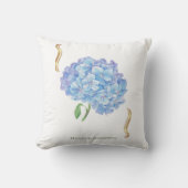 Coussin Hydrangea Bloom – Vintage Botanical Flower (Recto)