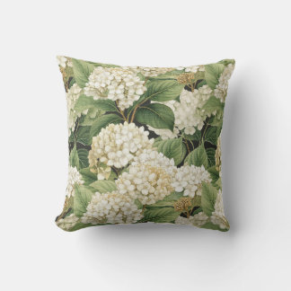 Coussin Hydrangea watercolour floral Boho retro flowers