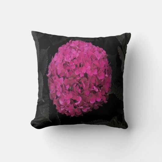 Coussin Hydrangée rose (Recto)