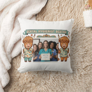 Coussin Hygiéniste Dentaire Personnalisée Meilleures Amies