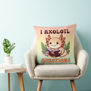 Coussin I Axolotl Questions Adultes Enfants Garçons Filles