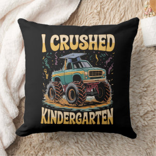 Coussin I Crushed Kindergarten Monster Truck Graduation