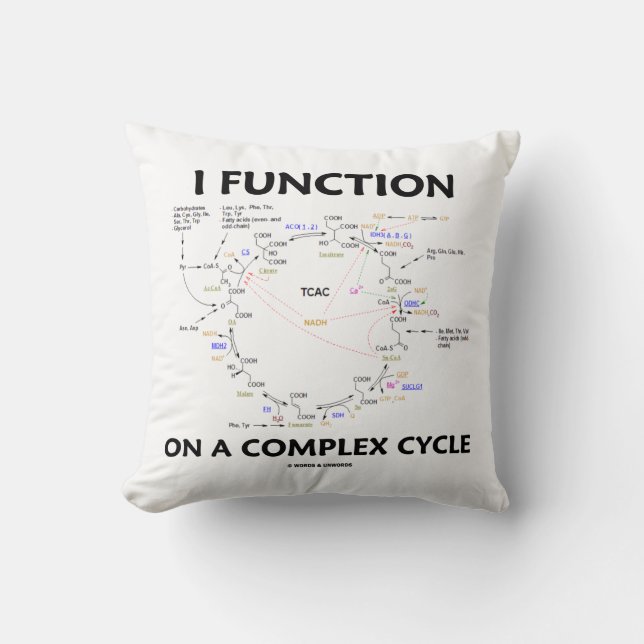 Coussin I Fonctionne Sur Un Humour Cycle De Krebs Complexe (Recto)