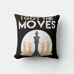 Coussin i got mochess player chess lover kiwomen