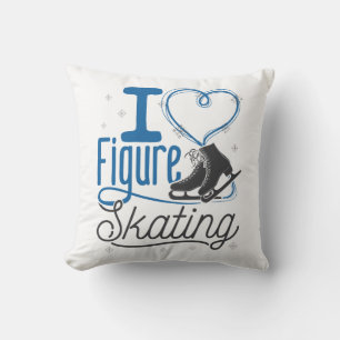 Coussin I Heart Figure Patinage