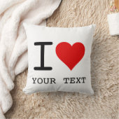 Coussin I Heart Love Template (Couverture)