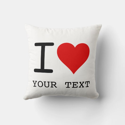 Coussin I Heart Love Template (Verso)