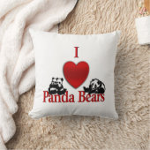 Coussin I Heart Panda Bears (Couverture)