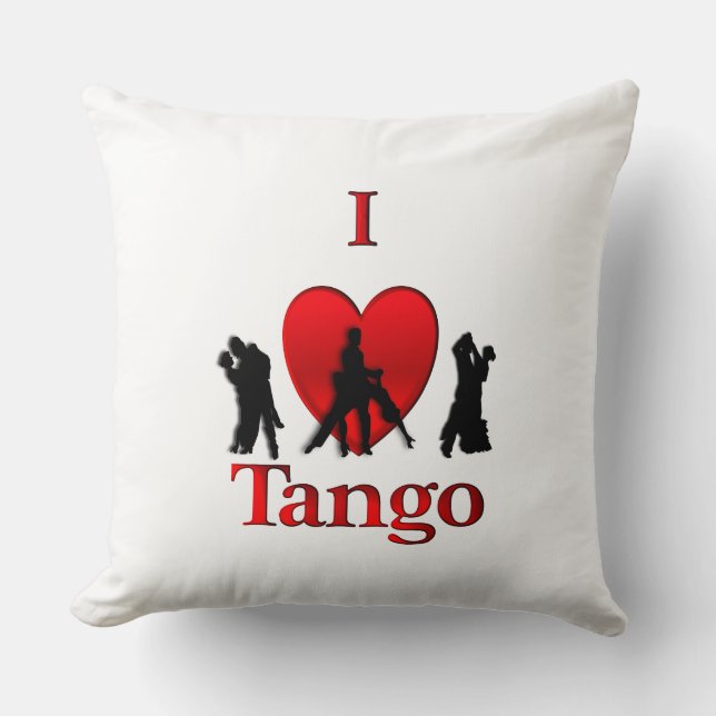 Coussin I Heart Tango (Recto)