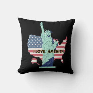 Coussin I Love America - Liberty & Pride T-Shirt