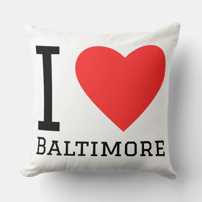Coussin I love Baltimore  (Recto)