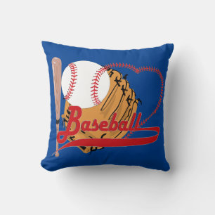 Coussin I Love Baseball - Ball, Bat, Gant De Baseball