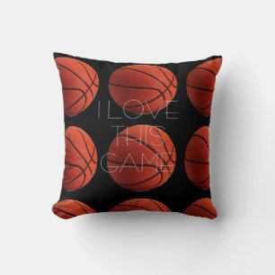 Coussin I Love Basketball Close Up
