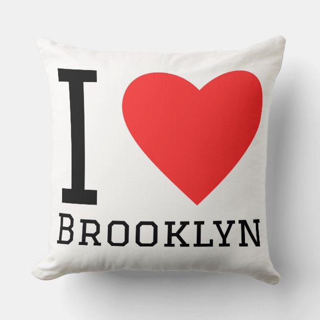 Coussin I love Brooklyn  (Recto)