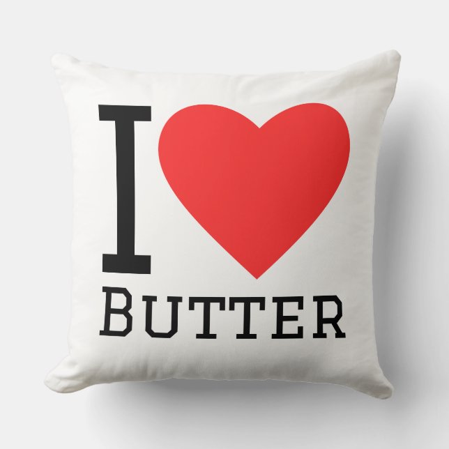 Coussin I love butter (Recto)