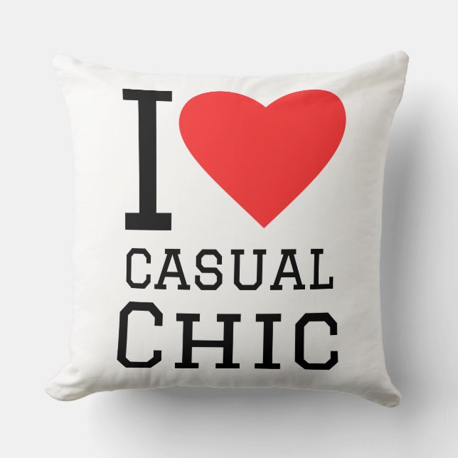 Coussin I love casual chic (Recto)