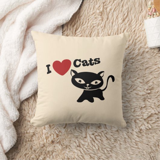 Coussin I love cats (Couverture)