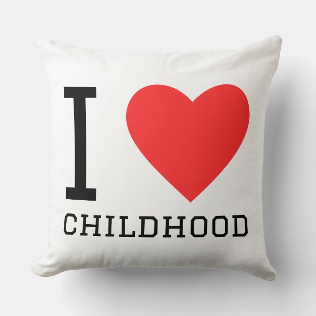 Coussin I love childhood (Recto)