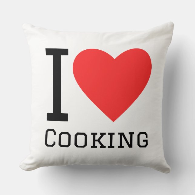 Coussin I love cooking (Recto)