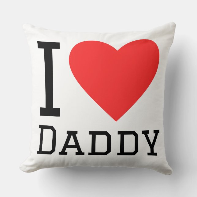 Coussin I love daddy (Recto)