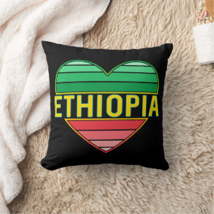 Coussin I Love Ethiopia, Ethiopian Heart