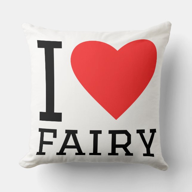 Coussin I love fairy  (Recto)
