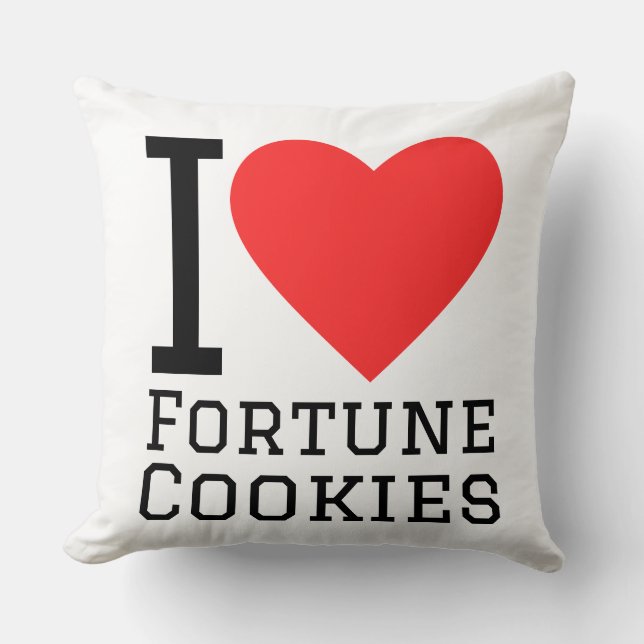 Coussin I love fortune cookies (Recto)
