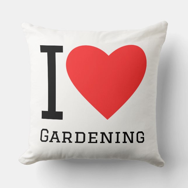 Coussin I love gardening (Recto)
