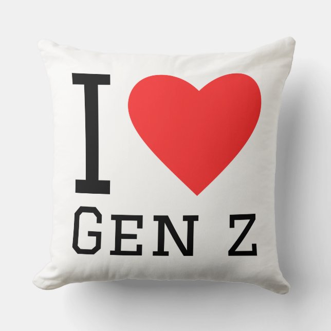 Coussin I love gen z (Recto)