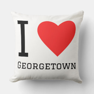Coussin I love Georgetown 