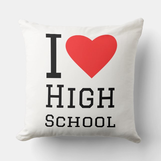 Coussin I love high school (Recto)
