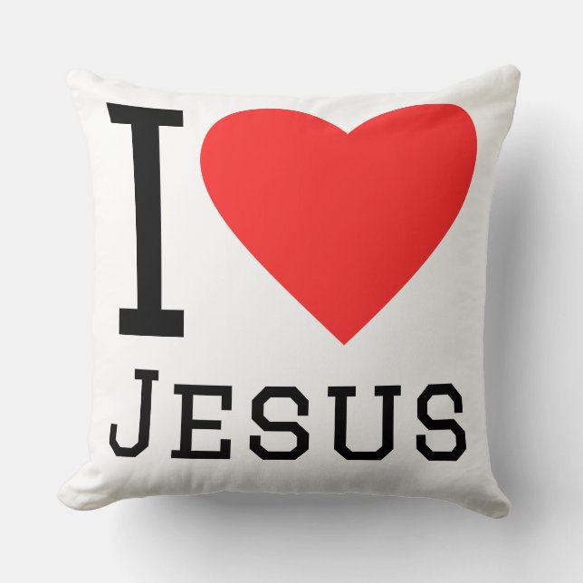 Coussin I love jesus (Recto)