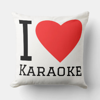 Coussin I love karaoke