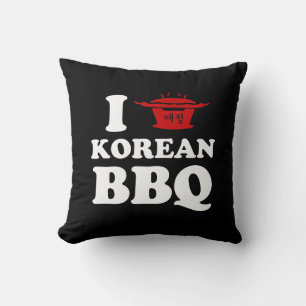 Coussin I Love Korean BBQ (고 기 구 이)