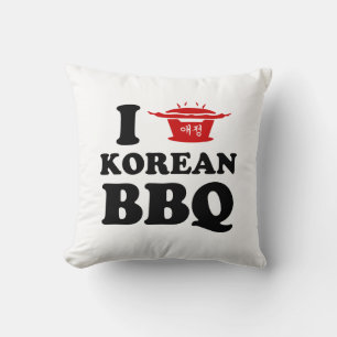 Coussin I Love Korean BBQ (고 기 구 이)