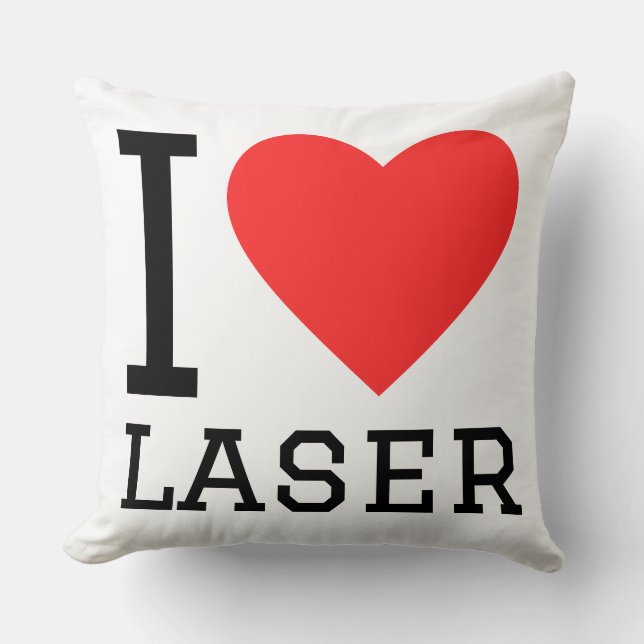 Coussin I love laser (Recto)