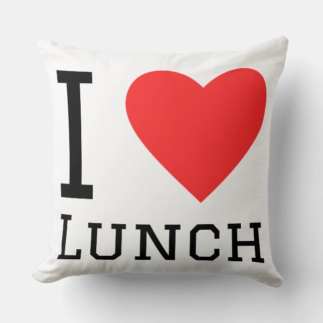 Coussin I love lunch (Recto)