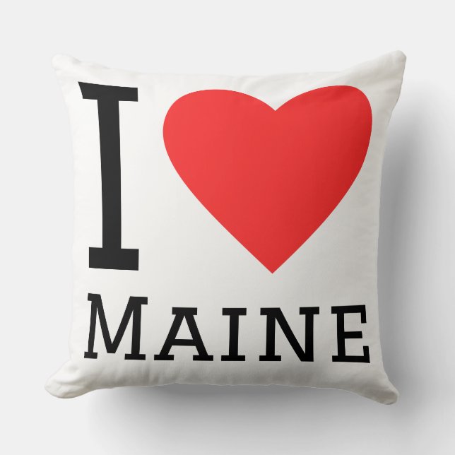 Coussin I love maine  (Recto)
