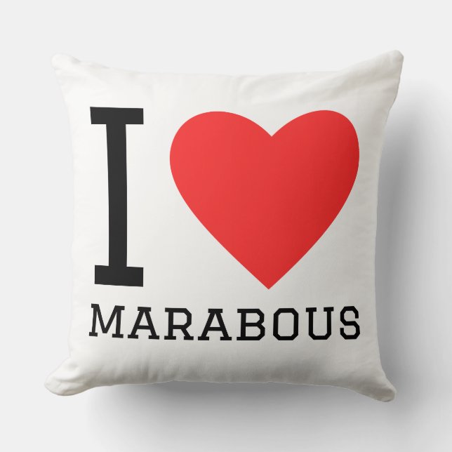Coussin I love marabous (Recto)
