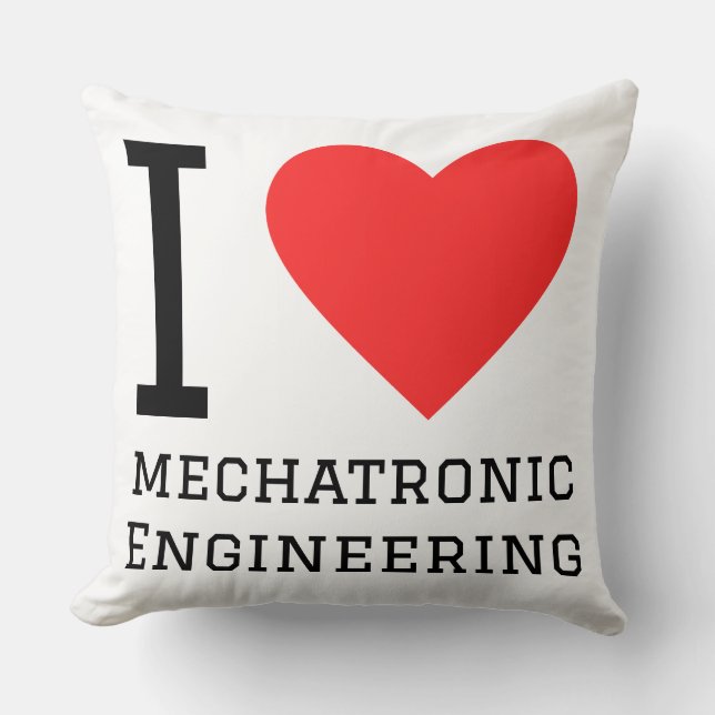 Coussin I love mechatronic engineering (Recto)