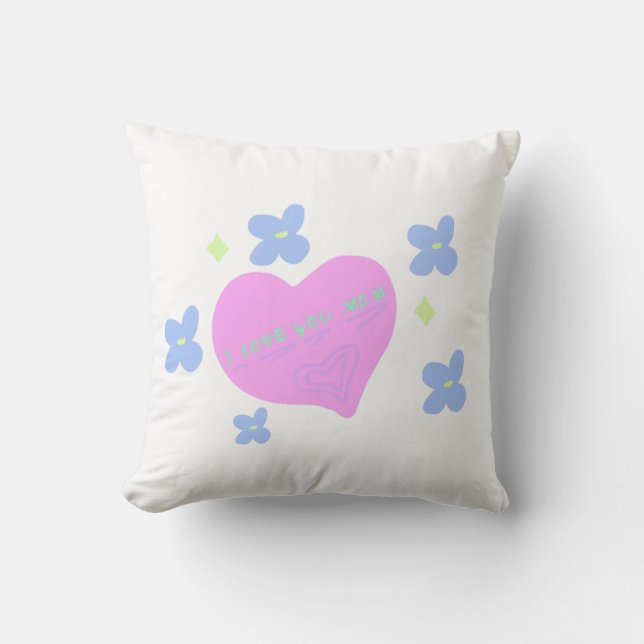Coussin I LOVE Mon  (Recto)