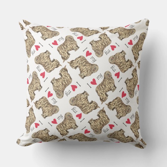 Coussin I Love my Bergamasco (Recto)