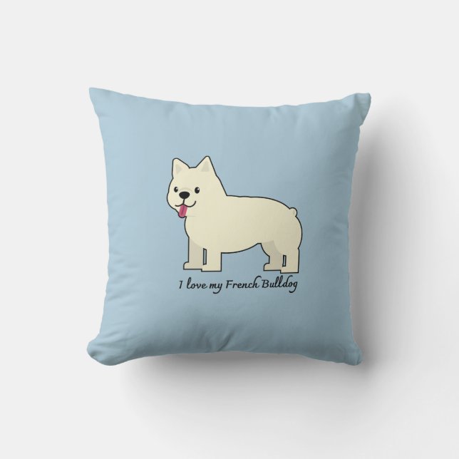 Coussin I love my French Bulldog (Recto)
