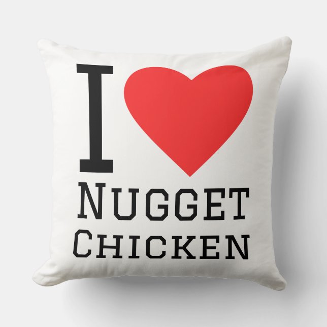 Coussin I love nugget chicken (Recto)