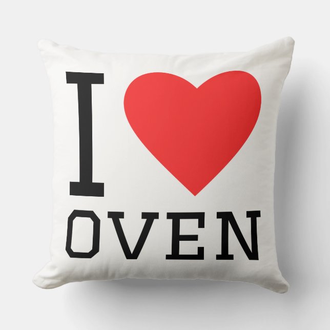 Coussin I love oven (Recto)
