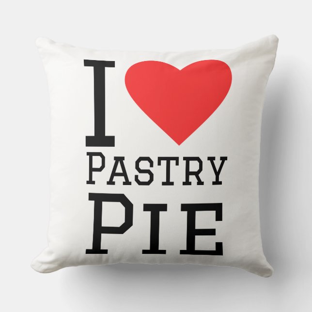 Coussin I love pastry pie (Recto)