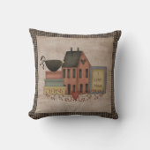 Coussin I Love Prims - Saltbox rouge - Pays Primitif (Recto)