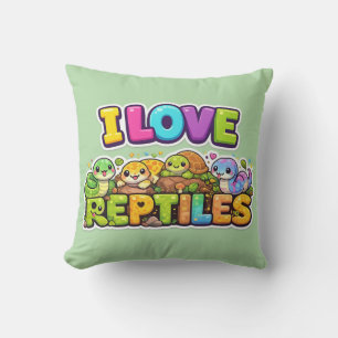 Coussin I Love Reptiles
